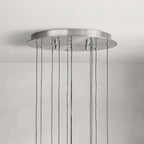 Soltaire Modern 17'' 24'' 36'' 58'' Round Chandelier Lighting - Cyran Lamps