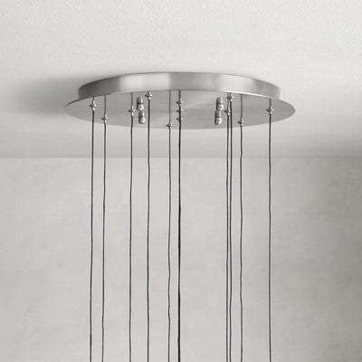 Soltaire Modern 17'' 24'' 36'' 58'' Round Chandelier Lighting - Cyran Lamps