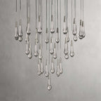 Soltaire Modern 17'' 24'' 36'' 58'' Round Chandelier Lighting - Cyran Lamps