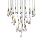 Soltaire Modern 17'' 24'' 36'' 58'' Round Chandelier Lighting - Cyran Lamps
