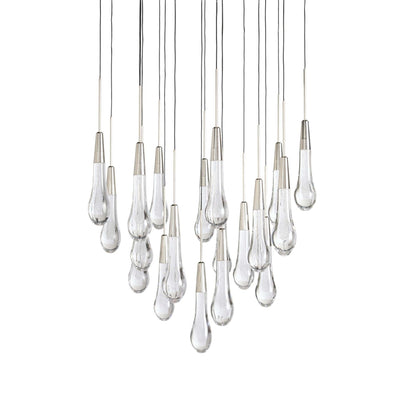 Soltaire Modern 17'' 24'' 36'' 58'' Round Chandelier Lighting - Cyran Lamps