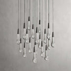 Soltaire Modern 17'' 24'' 36'' 58'' Round Chandelier Lighting - Cyran Lamps
