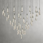 Soltaire Modern 17'' 24'' 36'' 58'' Round Chandelier Lighting - Cyran Lamps