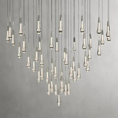 Soltaire Modern 17'' 24'' 36'' 58'' Round Chandelier Lighting - Cyran Lamps