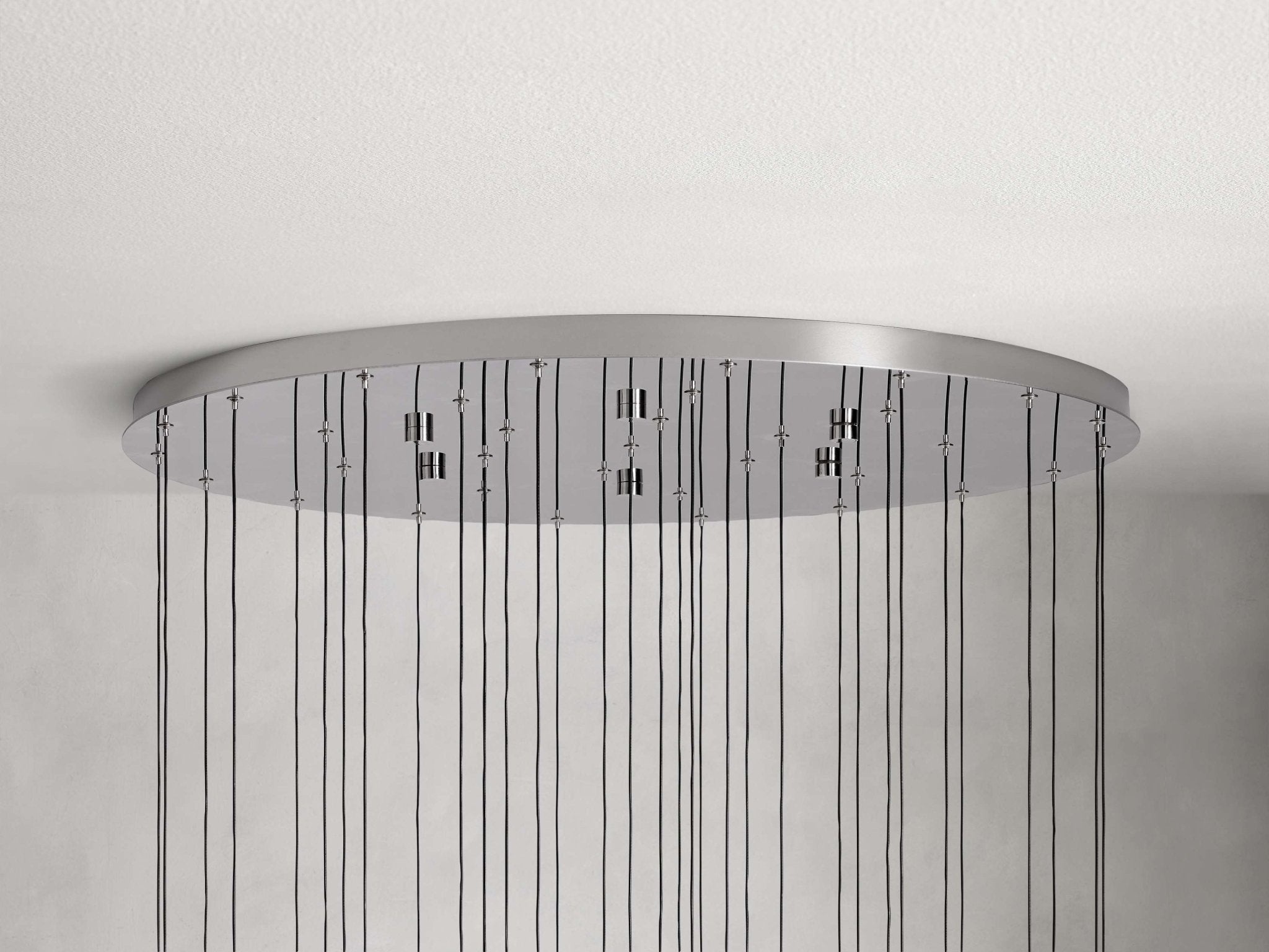 Soltaire Modern 17'' 24'' 36'' 58'' Round Chandelier Lighting - Cyran Lamps
