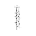 Sonne Constellation 12" Wide Beaded Chandelier 26 Light 2700K - Cyran Lamps