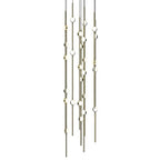 Sonne Constellation 12" Wide Chandelier 26 Light Satin Brass - Cyran Lamps
