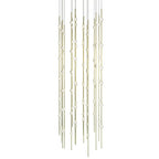 Sonne Constellation 24" Wide Integrated LED Chandelier Satin Brass - Cyran Lamps
