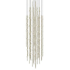 Sonne Constellation 25in Wide Modern LED Chandelier Satin Brass - Cyran Lamps