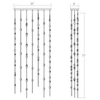 Sonne Constellation 36in Wide Linear Chandelier Satin Brass - Cyran Lamps