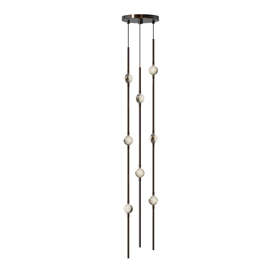 Sonne Constellation 6" Wide Beaded Chandelier - Cyran Lamps