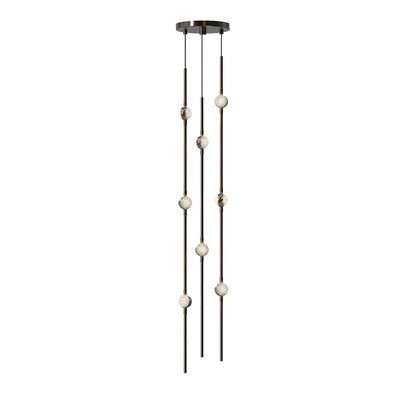 Sonne Constellation 6" Wide Beaded Chandelier - Cyran Lamps