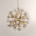 Spherical Twelve - Light Quartz Chandelier - Cyran Lamps