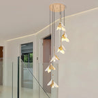 Staircase Chandelier Ideas Art Ceramic Flower Ceiling Light - Cyran Lamps
