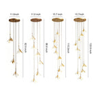 Staircase Chandelier Ideas Art Ceramic Flower Ceiling Light - Cyran Lamps