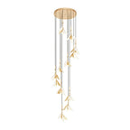 Staircase Chandelier Ideas Art Ceramic Flower Ceiling Light - Cyran Lamps