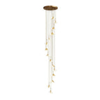 Staircase Chandelier Ideas Art Ceramic Flower Ceiling Light - Cyran Lamps