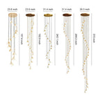 Staircase Chandelier Ideas Art Ceramic Flower Ceiling Light - Cyran Lamps