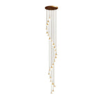 Staircase Chandelier Ideas Art Ceramic Flower Ceiling Light - Cyran Lamps