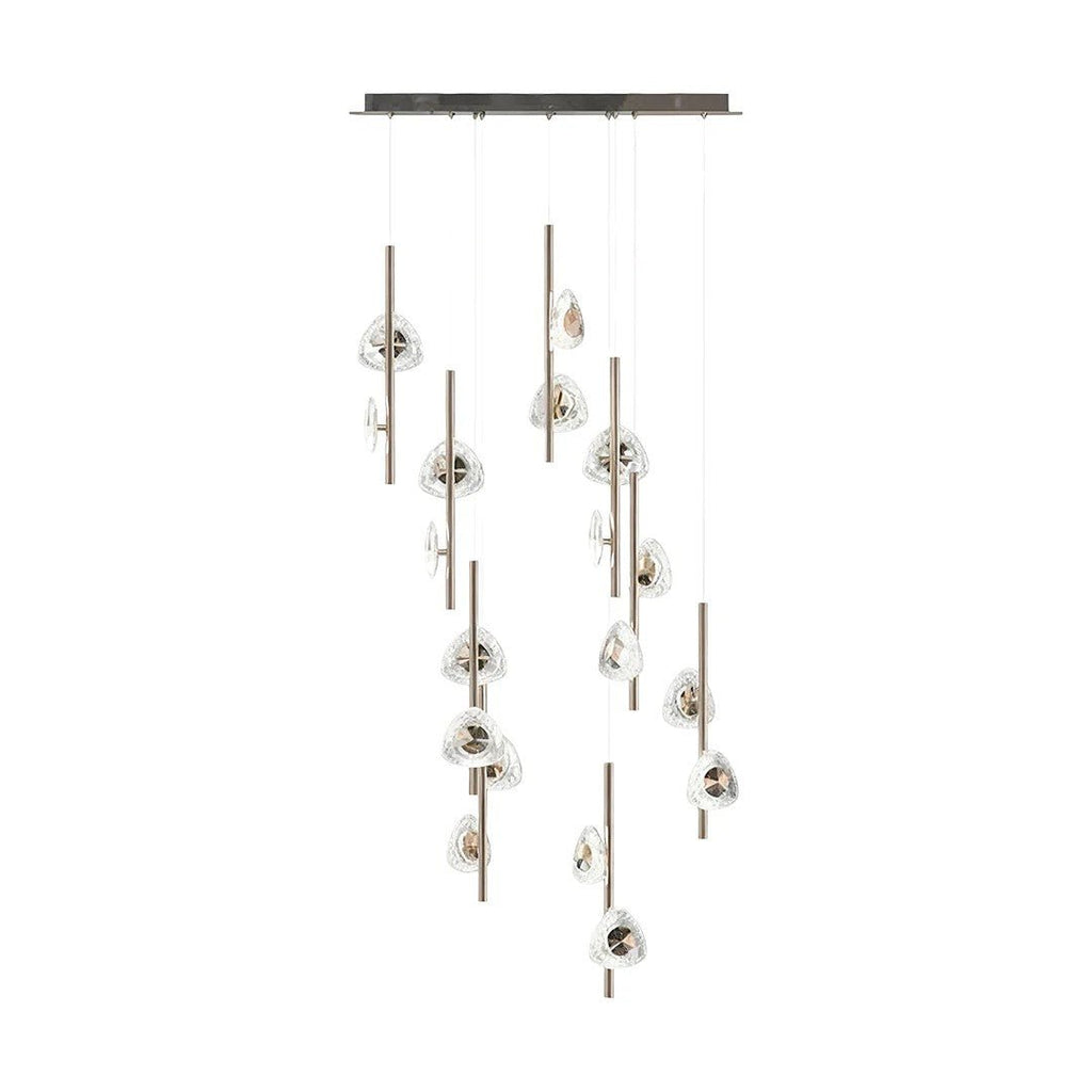 Staircase Crystal Chandelier Modern Aluminum Ceiling Light - Cyran Lamps