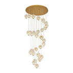 Staircase Crystal Chandelier Modern Luxury High Ceiling Light - Cyran Lamps