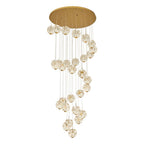 Staircase Crystal Chandelier Modern Luxury High Ceiling Light - Cyran Lamps