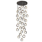 Staircase Lighting Chandelier LED Ring Cluster Rotating Ceiling Light - Cyran Lamps