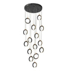 Staircase Lighting Chandelier LED Ring Cluster Rotating Ceiling Light - Cyran Lamps