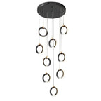 Staircase Lighting Chandelier LED Ring Cluster Rotating Ceiling Light - Cyran Lamps