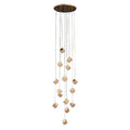 Stairs Chandelier Magic Cube Crystal Ceiling Light - Cyran Lamps