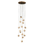 Stairs Chandelier Magic Cube Crystal Ceiling Light - Cyran Lamps
