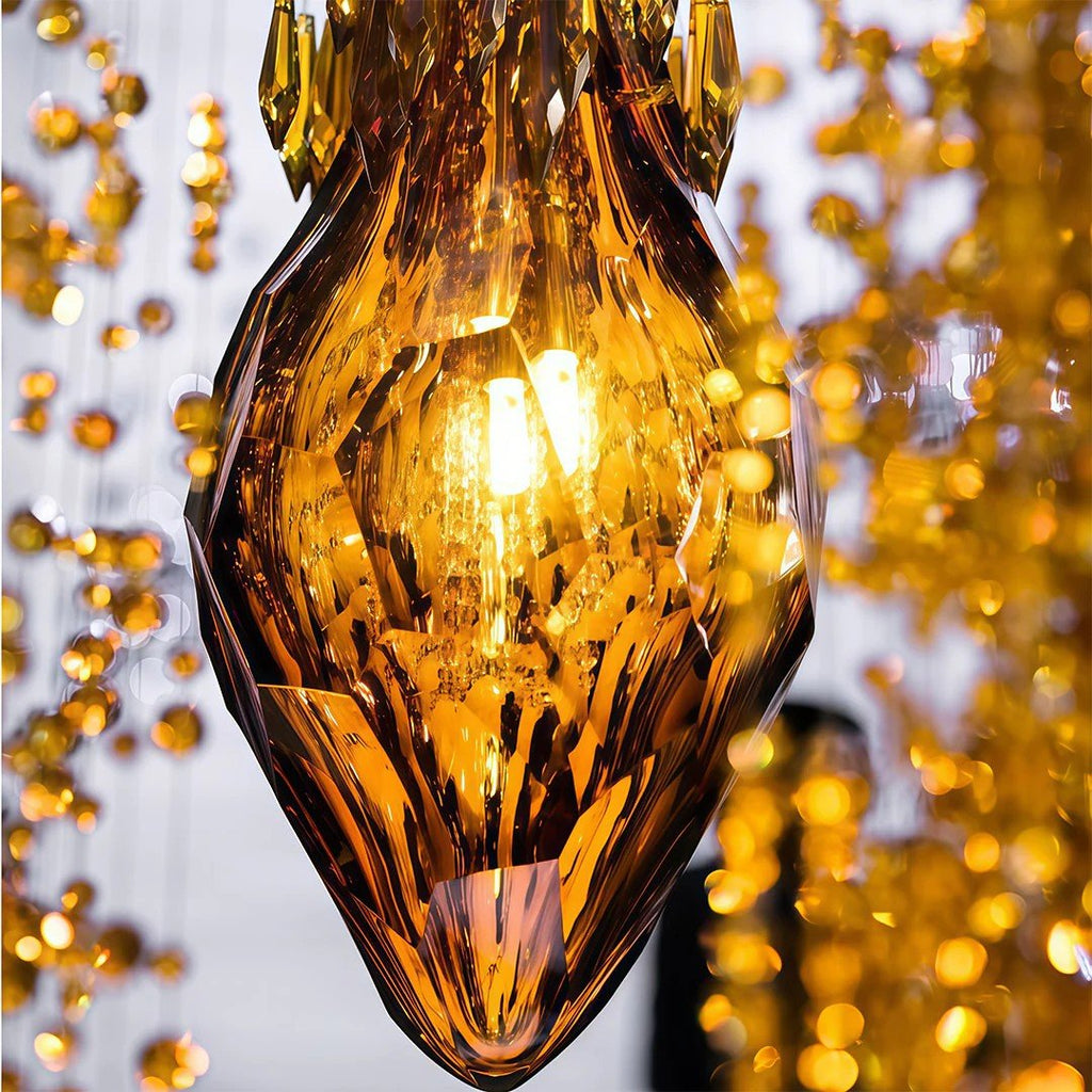 Stairway Chandelier Artistic Crystal Ceiling Light - Cyran Lamps