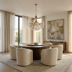 Stone Quartz Nine - Light Chandelier - Cyran Lamps