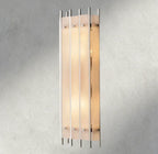 Sun Merca Alabaster Grand Rectangular Sconce - Cyran Lamps