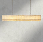 Sun Merca Alabaster Linear Chandelier 54", 72" - Cyran Lamps