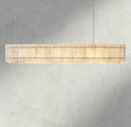 Sun Merca Alabaster Linear Chandelier 54", 72" - Cyran Lamps