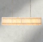 Sun Merca Alabaster Linear Chandelier 54", 72" - Cyran Lamps