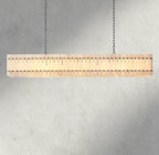 Sun Merca Alabaster Linear Chandelier 54", 72" - Cyran Lamps