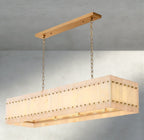 Sun Merca Alabaster Linear Chandelier 54", 72" - Cyran Lamps