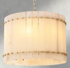 Sun Merca Alabaster Round Chandelier 22", 37", 48", 60" - Cyran Lamps