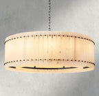 Sun Merca Alabaster Round Chandelier 22", 37", 48", 60" - Cyran Lamps