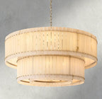 Sun Merca Alabaster Round Tiered Chandelier 22", 37", 48", 60" - Cyran Lamps