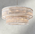 Sun Merca Two - Tier Round Chandelier 22", 37", 48", 60" - Cyran Lamps