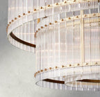 Sun Merca Two - Tier Round Chandelier 22", 37", 48", 60" - Cyran Lamps