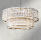 Sun Merca Two - Tier Round Chandelier 22", 37", 48", 60" - Cyran Lamps
