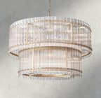 Sun Merca Two - Tier Round Chandelier 22", 37", 48", 60" - Cyran Lamps