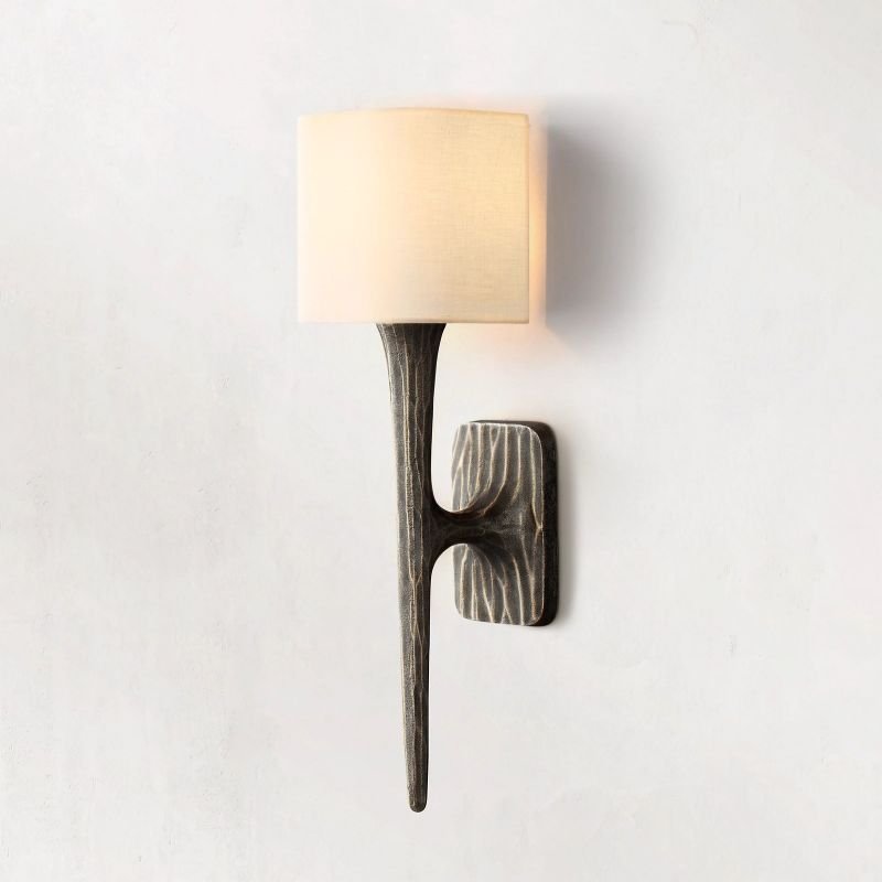 Thadrian Shaded Wall Sconce - Cyran Lamps