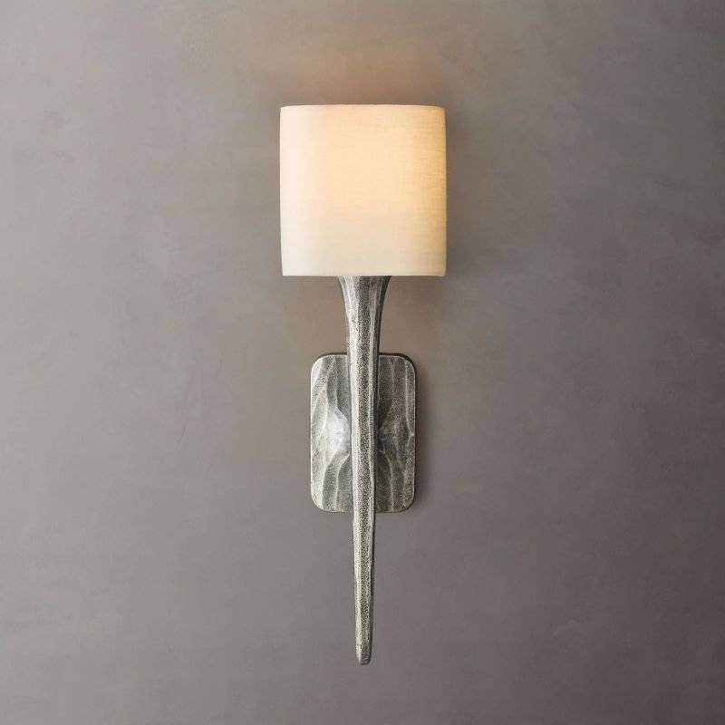 Thadrian Shaded Wall Sconce - Cyran Lamps