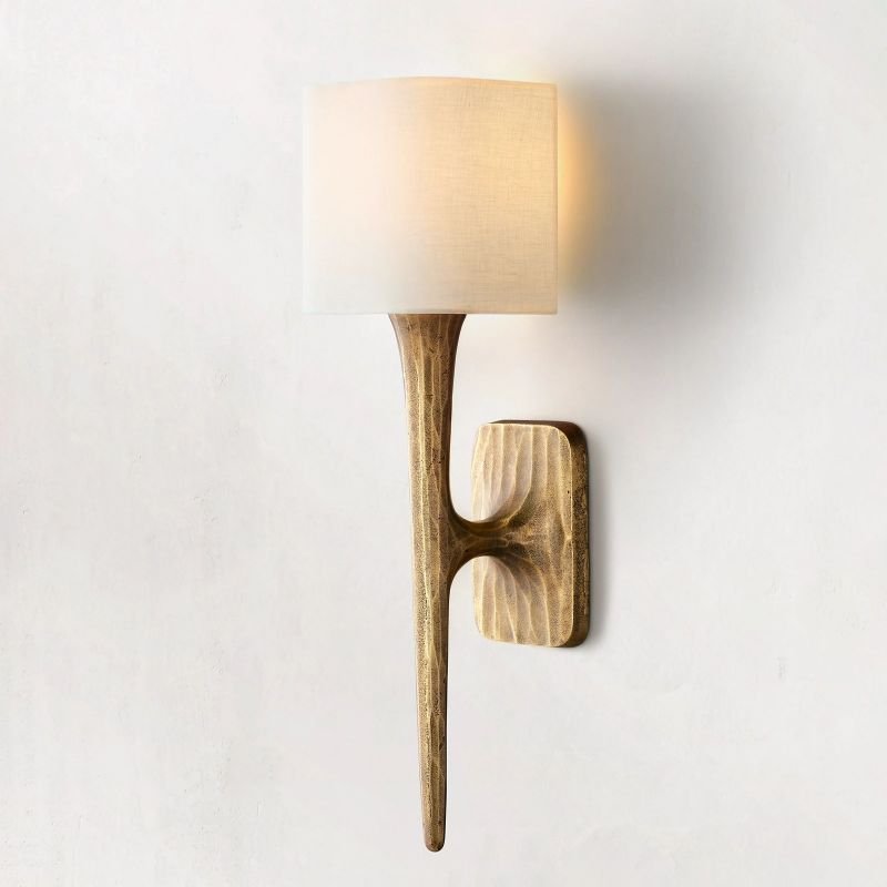 Thadrian Shaded Wall Sconce - Cyran Lamps