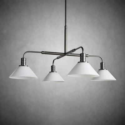 Theron Glass Round Chandelier 30'' 52'' - Cyran Lamps